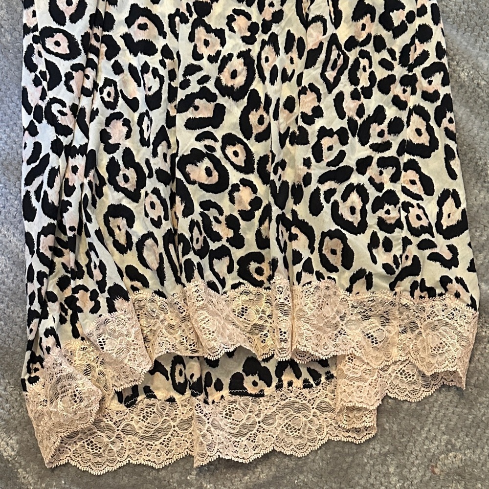 Victoria's Secret Pink Leopard Chemise with Shimmering Pink  Lace - Picture 9 of 11